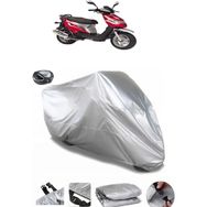 Coverplus Kanuni Popcorn 90 Gri Arka Çanta Uyumlu Su Geçirmez Motosiklet Brandası