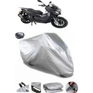 Coverplus Kanuni Seha 125 Gri Arka Çanta Uyumlu Su Geçirmez Motosiklet Brandası