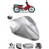 Coverplus Kanuni Seyhan 100C Gri Arka Çanta Uyumlu Su Geçirmez Motosiklet Brandası