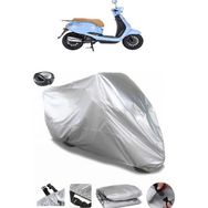 Coverplus Kanuni Visal 125 Gri Arka Çanta Uyumlu Su Geçirmez Motosiklet Brandası