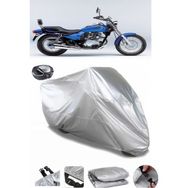 Coverplus Kawasaki EL 125 Gri Arka Çanta Uyumlu Su Geçirmez Motosiklet Brandası