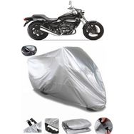 Coverplus Kawasaki EL 250 Gri Arka Çanta Uyumlu Su Geçirmez Motosiklet Brandası