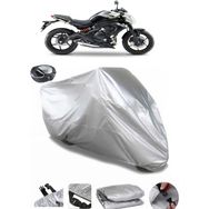 Coverplus Kawasaki ER-6 N Gri Arka Çanta Uyumlu Su Geçirmez Motosiklet Brandası