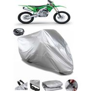 Coverplus Kawasaki KX 250 Gri Arka Çanta Uyumlu Su Geçirmez Motosiklet Brandası