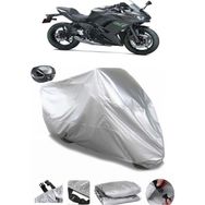 Coverplus Kawasaki Ninja 650 Gri Arka Çanta Uyumlu Su Geçirmez Motosiklet Brandası