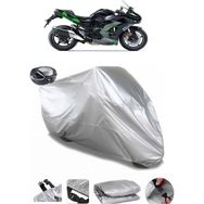 Coverplus Kawasaki Ninja H2 SX Gri Arka Çanta Uyumlu Su Geçirmez Motosiklet Brandası