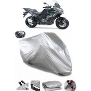 Coverplus Kawasaki Versys 1000 S Gri Arka Çanta Uyumlu Su Geçirmez Motosiklet Brandası