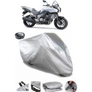 Coverplus Kawasaki Versys 1000 SE Gri Arka Çanta Uyumlu Su Geçirmez Motosiklet Brandası