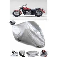 Coverplus Kawasaki VN 1500 Classic Tourer Gri Arka Çanta Uyumlu Su Geçirmez Motosiklet Brandası