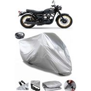 Coverplus Kawasaki W 800 Gri Arka Çanta Uyumlu Su Geçirmez Motosiklet Brandası