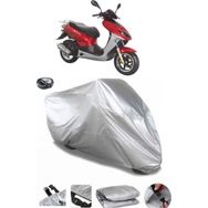 Coverplus Keeway ARN 125 Gri Arka Çanta Uyumlu Su Geçirmez Motosiklet Brandası