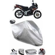 Coverplus Kral Motor Hilal Gri Arka Çanta Uyumlu Su Geçirmez Motosiklet Brandası