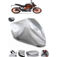 Coverplus KTM 200 Duke ABS Gri Arka Çanta Uyumlu Su Geçirmez Motosiklet Brandası