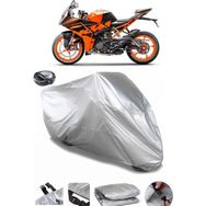 Coverplus KTM 200 RC Gri Arka Çanta Uyumlu Su Geçirmez Motosiklet Brandası