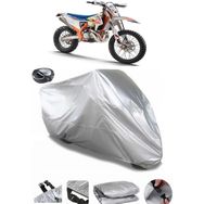 Coverplus KTM 250 EXC Six Days TPI Gri Arka Çanta Uyumlu Su Geçirmez Motosiklet Brandası
