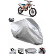 Coverplus KTM 350 EXC-F Gri Arka Çanta Uyumlu Su Geçirmez Motosiklet Brandası
