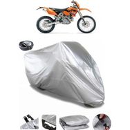 Coverplus KTM 400 EXC Gri Arka Çanta Uyumlu Su Geçirmez Motosiklet Brandası