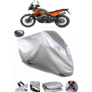 Coverplus KTM 890 Adventure Gri Arka Çanta Uyumlu Su Geçirmez Motosiklet Brandası
