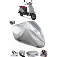 Coverplus Kuba Bluebird Gri Arka Çanta Uyumlu Su Geçirmez Motosiklet Brandası