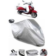 Coverplus Kuba Nirvana 150 Gri Arka Çanta Uyumlu Su Geçirmez Motosiklet Brandası