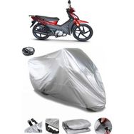 Coverplus Kuba Rainbow Gri Arka Çanta Uyumlu Su Geçirmez Motosiklet Brandası