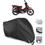 Coverplus Kuba Rainbow Siyah Motosiklet Branda