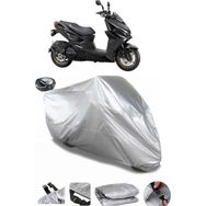 Coverplus Kymco KRV 200 Gri Arka Çanta Uyumlu Su Geçirmez Motosiklet Brandası