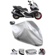 Coverplus Kymco Xciting 400I Gri Arka Çanta Uyumlu Su Geçirmez Motosiklet Brandası