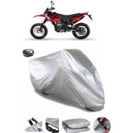 Coverplus Malaguti XSM 125 Gri Arka Çanta Uyumlu Su Geçirmez Motosiklet Brandası