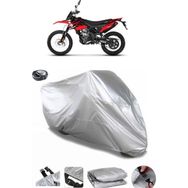 Coverplus Malaguti XTM 125 Gri Arka Çanta Uyumlu Su Geçirmez Motosiklet Brandası