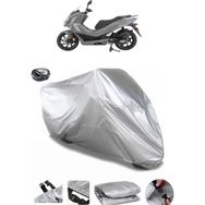 Coverplus Mondial 125 Strada Gri Arka Çanta Uyumlu Su Geçirmez Motosiklet Brandası