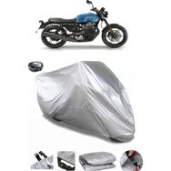 Coverplus Moto Guzzi V7 III Gri Arka Çanta Uyumlu Su Geçirmez Motosiklet Brandası
