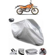 Coverplus Motoran Cross XV-250 Gri Arka Çanta Uyumlu Su Geçirmez Motosiklet Brandası