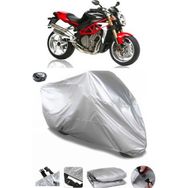 Coverplus MV Agusta Brutale S Gri Arka Çanta Uyumlu Su Geçirmez Motosiklet Brandası