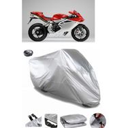 Coverplus MV Agusta F4 Gri Arka Çanta Uyumlu Su Geçirmez Motosiklet Brandası