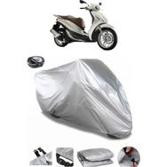 Coverplus Peugeot Belville 200I ABS Gri Arka Çanta Uyumlu Su Geçirmez Motosiklet Brandası