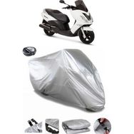 Coverplus Peugeot Citystar 200 Gri Arka Çanta Uyumlu Su Geçirmez Motosiklet Brandası