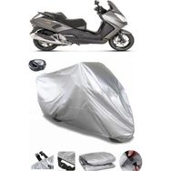 Coverplus Peugeot Satelis 250 Gri Arka Çanta Uyumlu Su Geçirmez Motosiklet Brandası