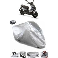 Coverplus Peugeot Speedfight 4 Gri Arka Çanta Uyumlu Su Geçirmez Motosiklet Brandası