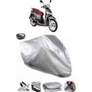 Coverplus Peugeot Tweet 151 Gri Arka Çanta Uyumlu Su Geçirmez Motosiklet Brandası