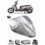 Coverplus Piaggio Beverly Sport Touring 350 IE Gri Arka Çanta Uyumlu Su Geçirmez Motosiklet Brandası
