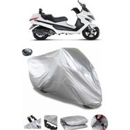 Coverplus Piaggio X Evo 250 Gri Arka Çanta Uyumlu Su Geçirmez Motosiklet Brandası
