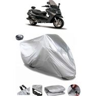 Coverplus Piaggio X Evo 400 Gri Arka Çanta Uyumlu Su Geçirmez Motosiklet Brandası