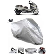 Coverplus Piaggio X10 350 Gri Arka Çanta Uyumlu Su Geçirmez Motosiklet Brandası