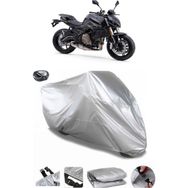 Coverplus QJ SRK 700 Gri Arka Çanta Uyumlu Su Geçirmez Motosiklet Brandası