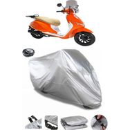 Coverplus RKS Premium 125 Gri Arka Çanta Uyumlu Su Geçirmez Motosiklet Brandası