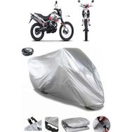 Coverplus RKS RT250 Gri Arka Çanta Uyumlu Su Geçirmez Motosiklet Brandası