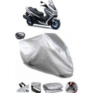 Coverplus Suzuki Burgman AN 400 Gri Arka Çanta Uyumlu Su Geçirmez Motosiklet Brandası