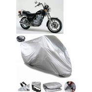 Coverplus Suzuki GN 250 Gri Arka Çanta Uyumlu Su Geçirmez Motosiklet Brandası