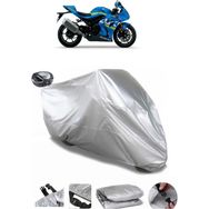 Coverplus Suzuki GSX-R 1000 Gri Arka Çanta Uyumlu Su Geçirmez Motosiklet Brandası